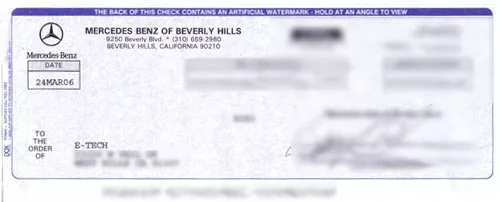 Testimonial from Mercedes-Benz of Beverly Hills