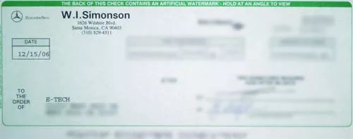 Testimonial from W.I. Simonson